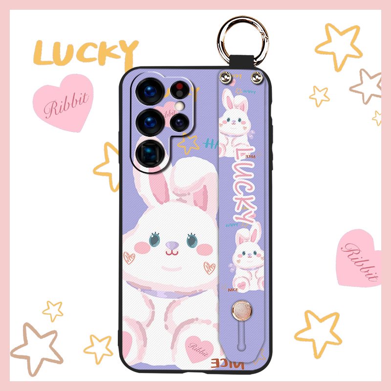 Ốp Điện Thoại Silicone Mềm Thiết Kế Thời Trang Có Dây Đeo Cho Samsung Galaxy S22 Ultra