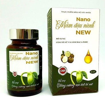 NANO MẦM ĐẬU NÀNH NEW – Giúp tăng cường nội tiết tố nữ hiệu quả-nhanh chóng, tăng vòng 1, giảm bốc hoả (60 VIÊN)