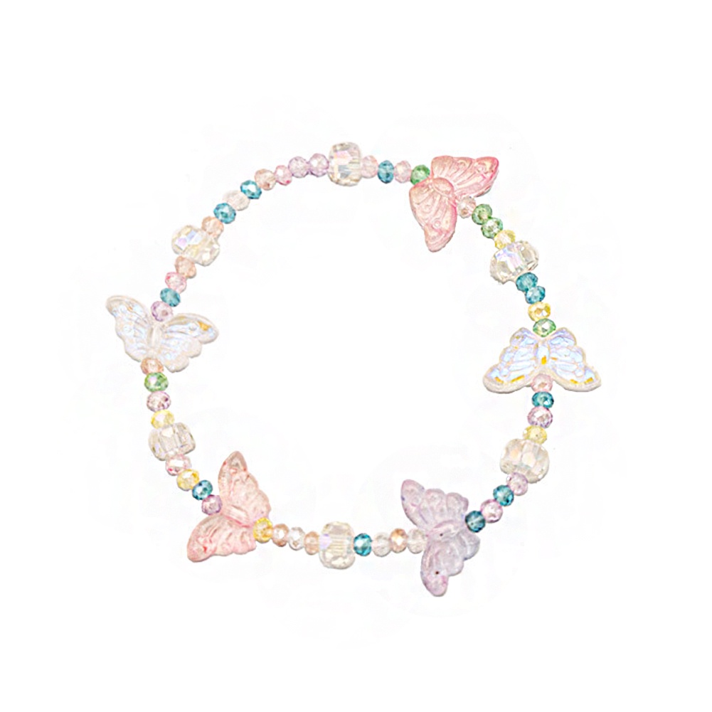 Vòng Tay Chuỗi Hạt Pha Lê Hình Bướm Thời Trang