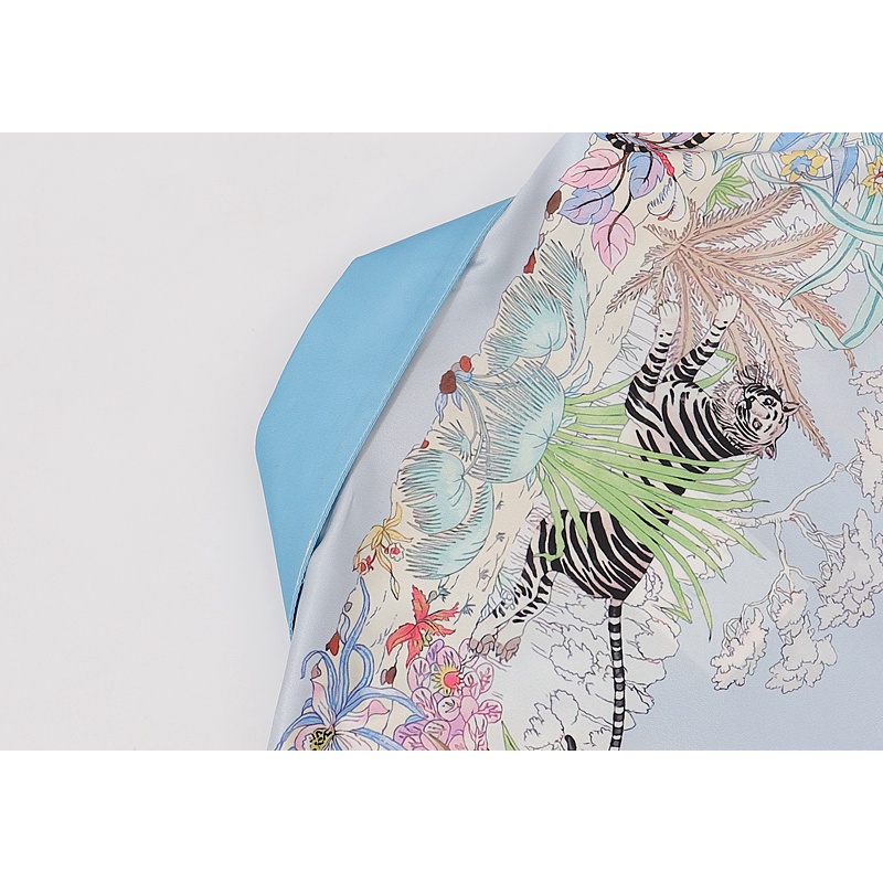 Áo Sơ Mi Nam Tay Ngắn In Họa Tiết Hổ Phong Cách vintage Chất Lượng Cao