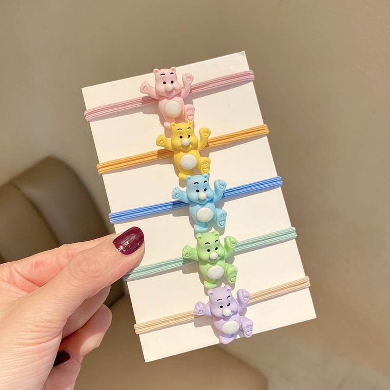 1 Dây Buộc Tóc Cao Su Họa Tiết Hoạt Hình Dễ Thương Cho Nữ