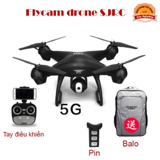 Flycam drone SJRC máy bay quay phim HD1080 - 2 Pin bay lâu 30 phút có GPS - Nhập khẩu cao cấp