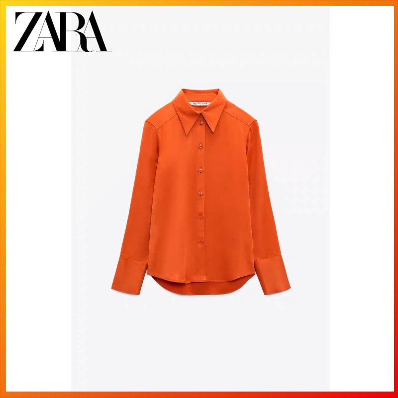 Áo Sơ Mi Lụa satin 5 Màu Thời Trang Mùa Xuân ZARA Dành Cho Nữ 4437048