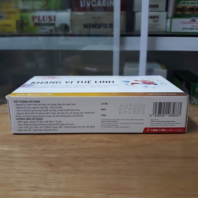 Khang Vị Tuệ Linh - Giảm Triệu Chứng Viêm Loét Dạ Dày-Tá Tràng-Trào Ngược Dạ Dày-Thực Quản hộp 10 gói cốm