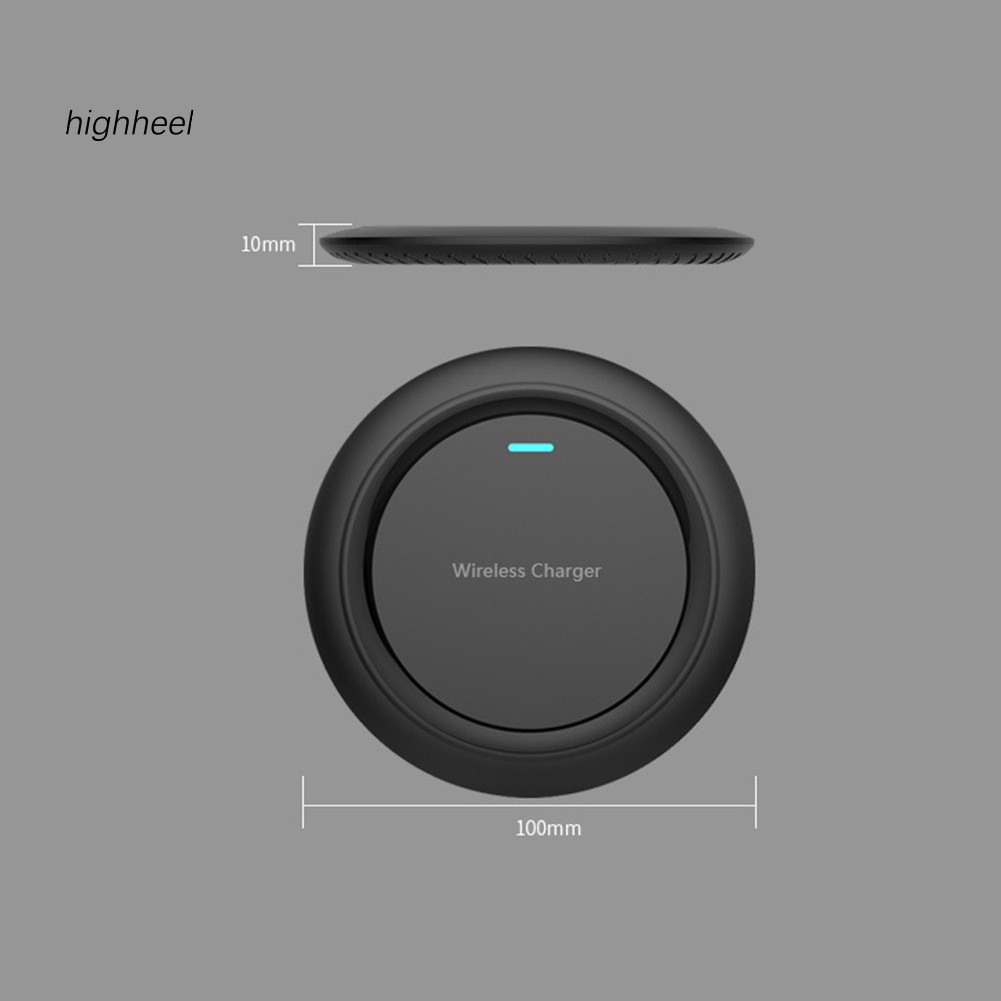 【OPHE】Portable Fast Charging Qi Wireless Mobile Phone Charger Pad for S-amsung iPhone