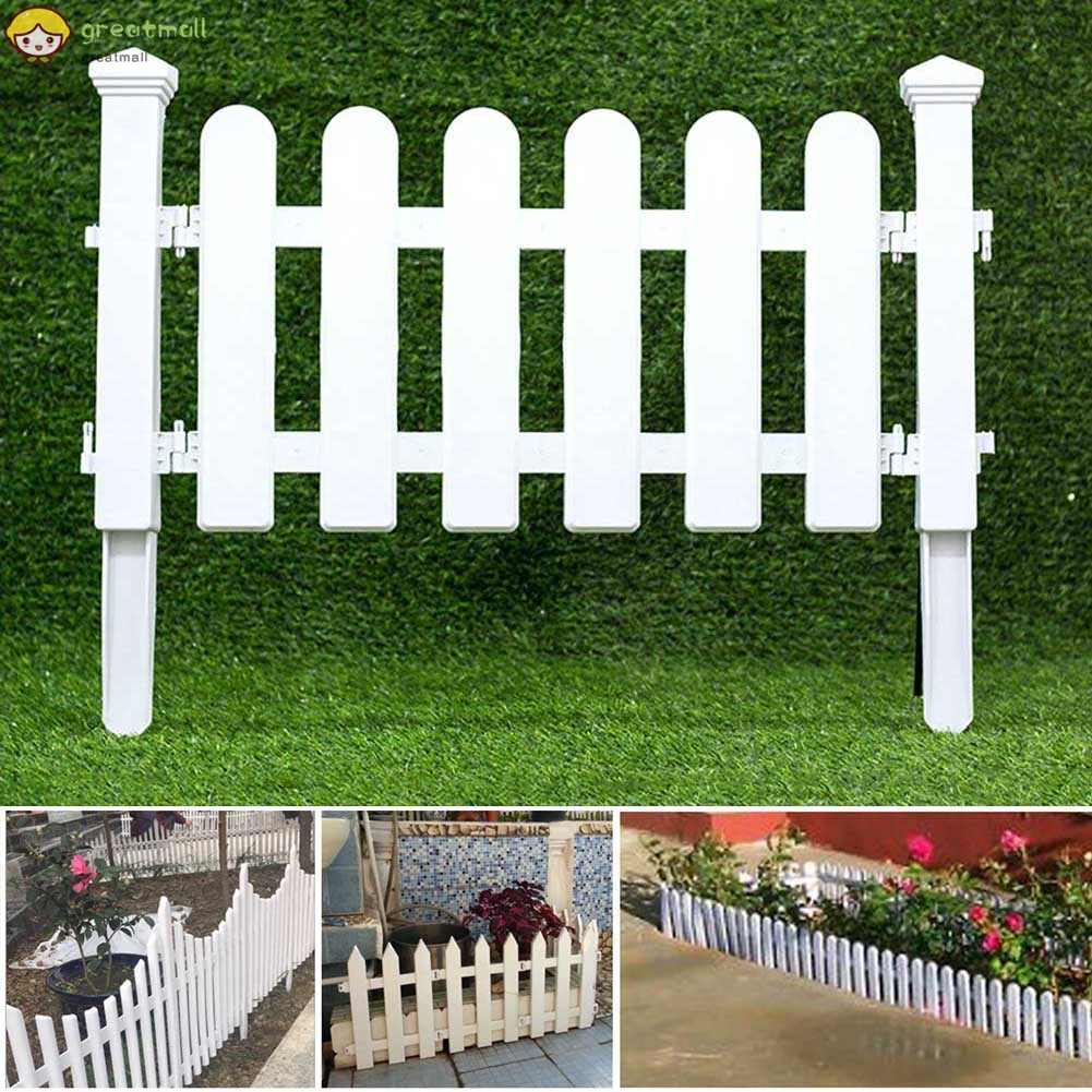 Hàng Rào Nhựa PVC Màu Trắng Phong Cách Châu Âu Trang Trí Sân Vườn