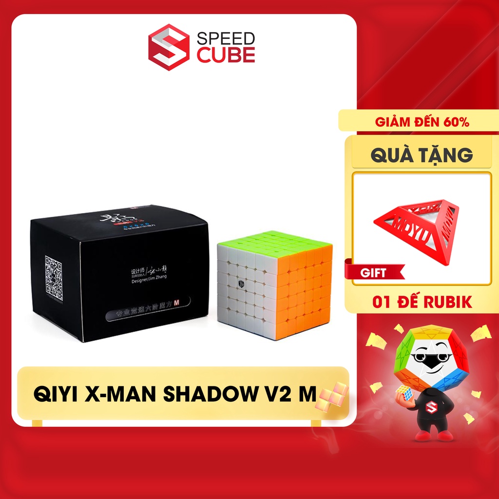 Rubik 6x6 QiYi X-Man Shadow M V2 Rubic 6 Tầng Chính Hãng - Shop Speed Cube