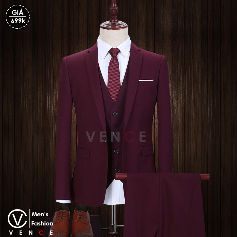 VEST NAM CAO CẤP 1 khuy Form ôm body - kiểu dáng trẻ trung - chất vải đẹp co giãn nhẹ - full size