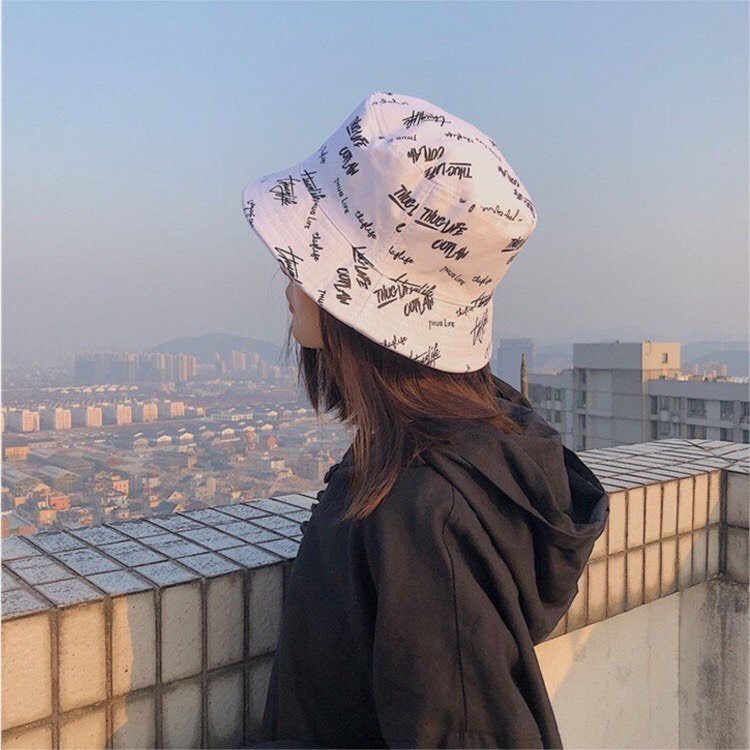 Nón bucket THUGLIFE nhiều màu phong cách Ulzzang Unisex
