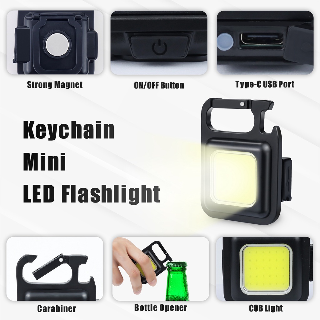 Đèn pin mini siêu sáng sạc USB chip led cree