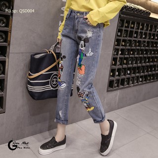 Quần jean mickey Quảng Châu sịn