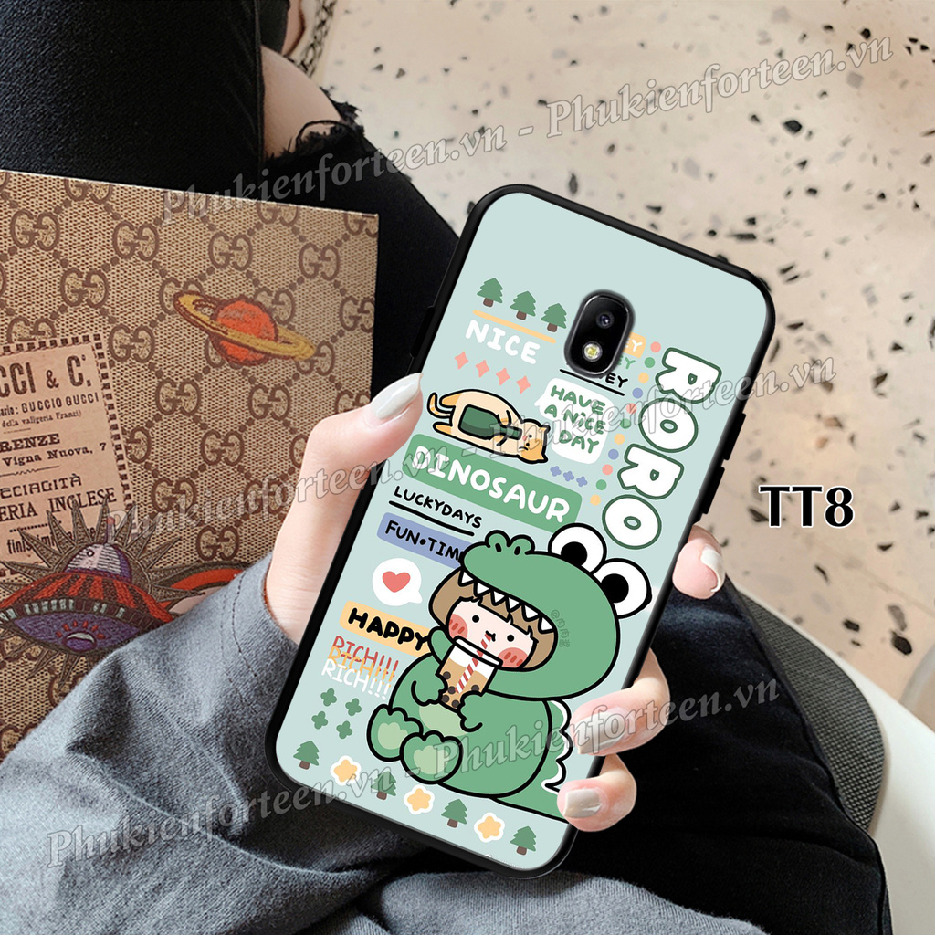 Ốp lưng Samsung J7 Pro/J7 PLus/J3 Pro in hình Roro Jump tóc ngang vai đáng yêu, ốp Samsung chống bám bẩn.