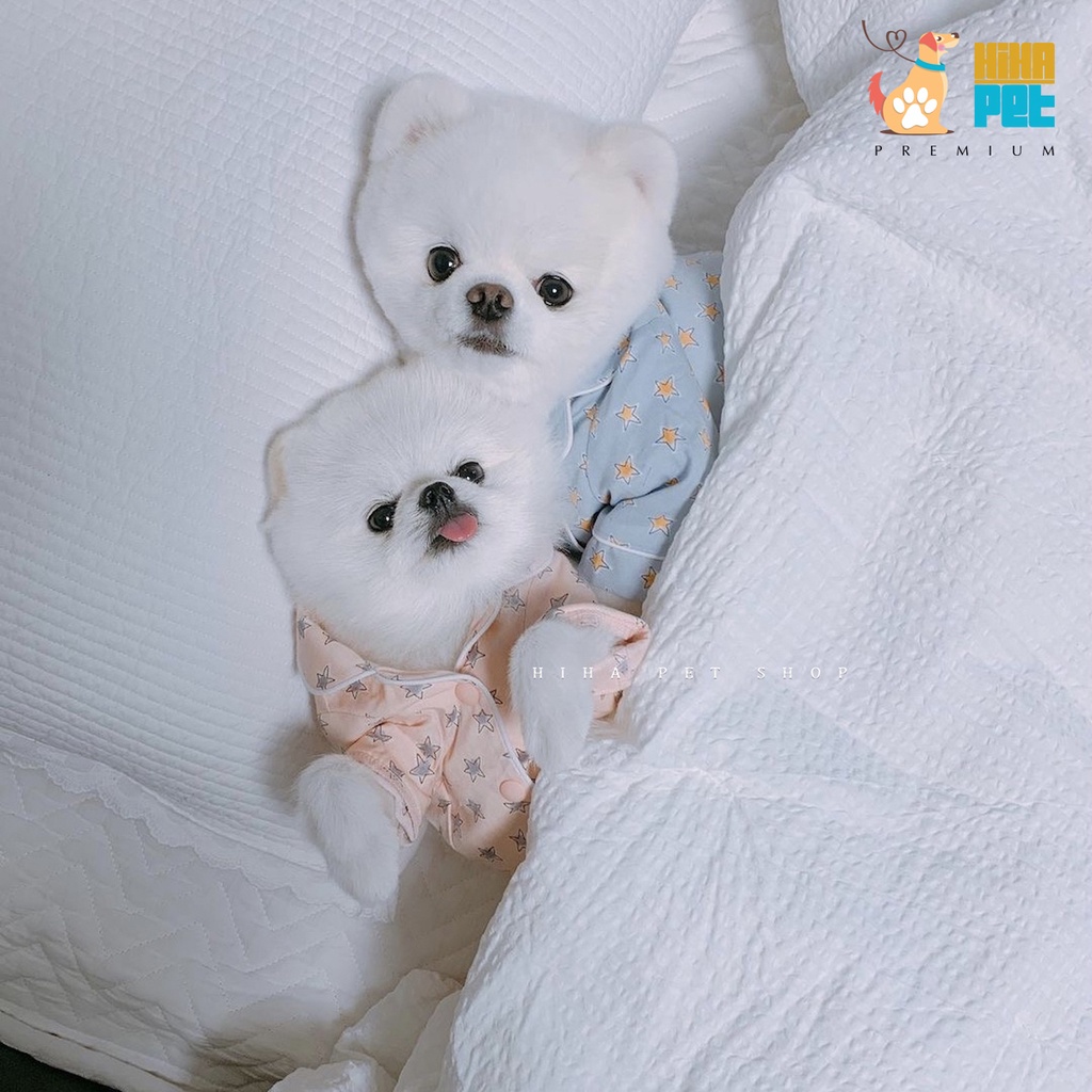 Áo Pijama Có Nón Chó Mèo (Pink) Hàn Quốc Quần Áo Thú Cưng Phủ Thuỷ Chuẩn Cao Cấp Hihapet.