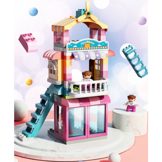 Lego lâu đài 216 chi tiết duplo - hãng Feelo