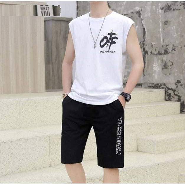 BỘ ĐỒ NAM CHỮ OFF THUN COTTON - T3
