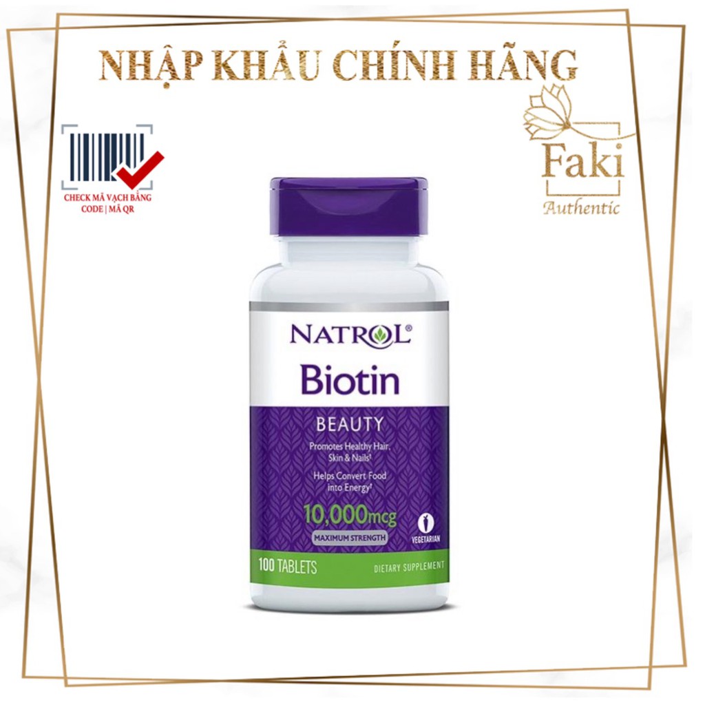 Ngăn ngừa và hỗ trợ giảm rụng tóc Bi.otin 10000 mcg| Viên uống Bi.otin Beauty