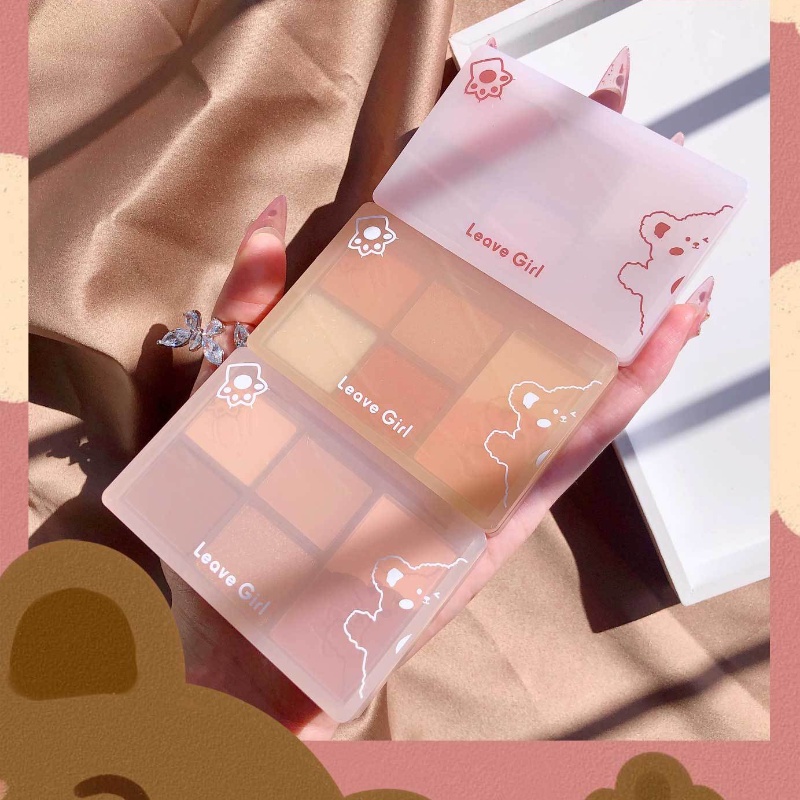 [Hàng mới về] Bảng phấn mắt kiêm má hồng bắt sáng màu sắc thời trang cho nữ