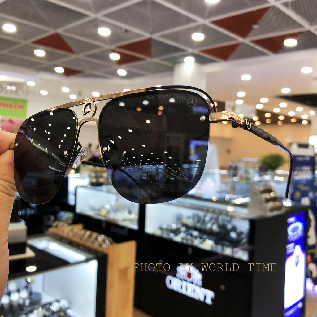 Kính mát nam cao cấp Benz04 full box, bảo hành 12 tháng, tròng Polarized cường lực,chống chói