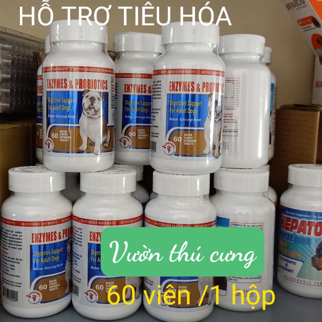 Viên ENZYMES & PROBIOTIC - Viên Nhai Tăng Cường Sức Khỏe Tiêu Hóa Chó Lớn ( Hàng USA )