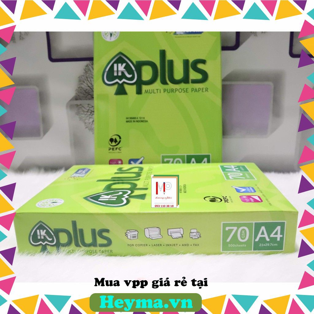 [Rẻ Vô Địch]Giấy A4 IK Plus 70gsm