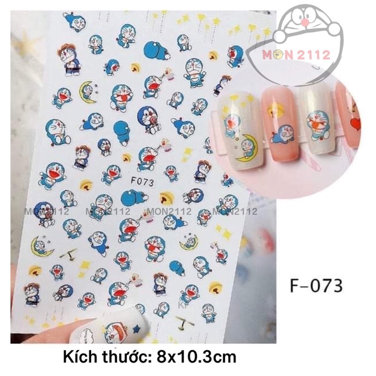 Sticker nail dán móng Doraemon Doremon