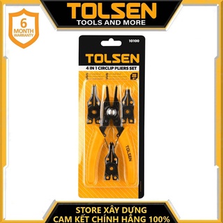Bộ 4 đầu kìm phe 6 inch/160mm tolsen 10100- hàng chính hãng