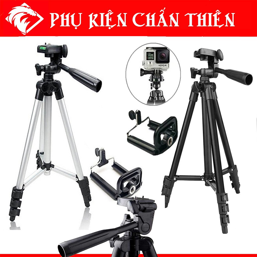 [Loại Xịn] Gậy Tripod 3120, 3110 - Gậy Live Stream - Gậy chụp hình tự sướng 3 Chân Đa Năng