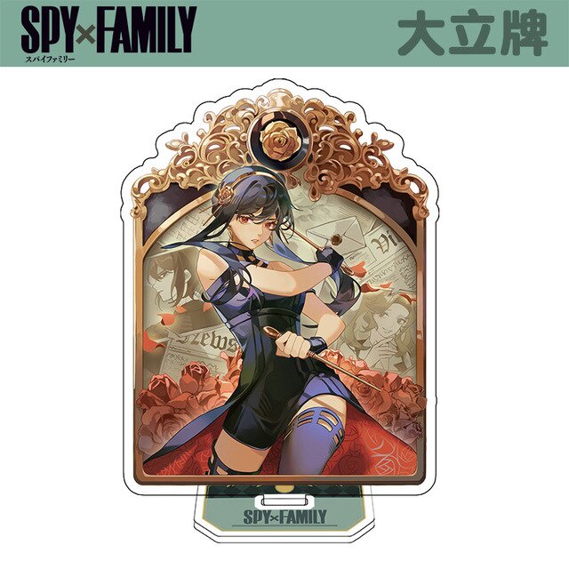 Mô Hình Nhân Vật Anime Bộ Spy x Family mô hình Anya Forger Chất liệu Acrylic trang trí góc học tập bàn làm việc
