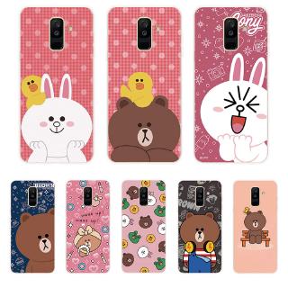 Ốp Lưng Samsung Galaxy A6 A6+ Plus A7 A8 A8+ Plus A9 2018 TPU mềm Case gấu nâu