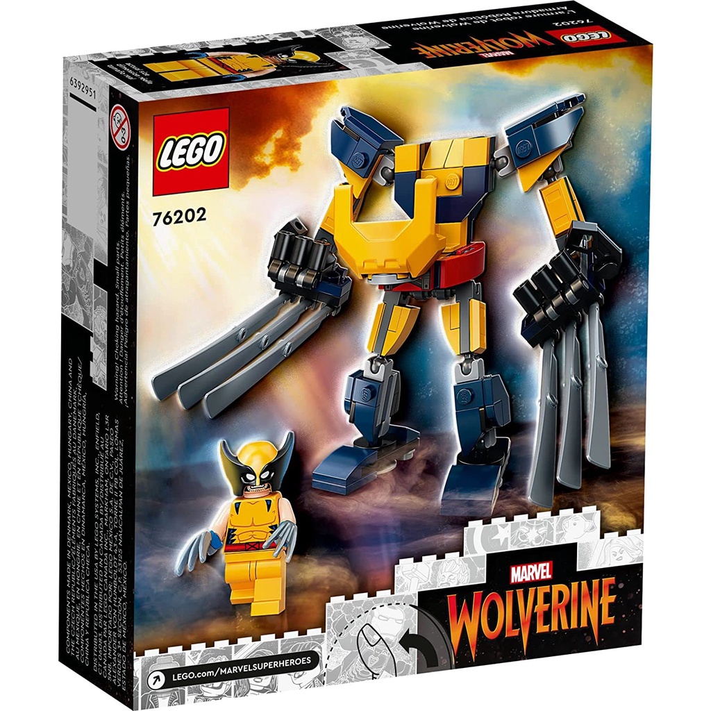 Lego Super Heroes 76202 - Wolverine Mech Armor - Bộ xếp hình Lego Người máy Wolverine