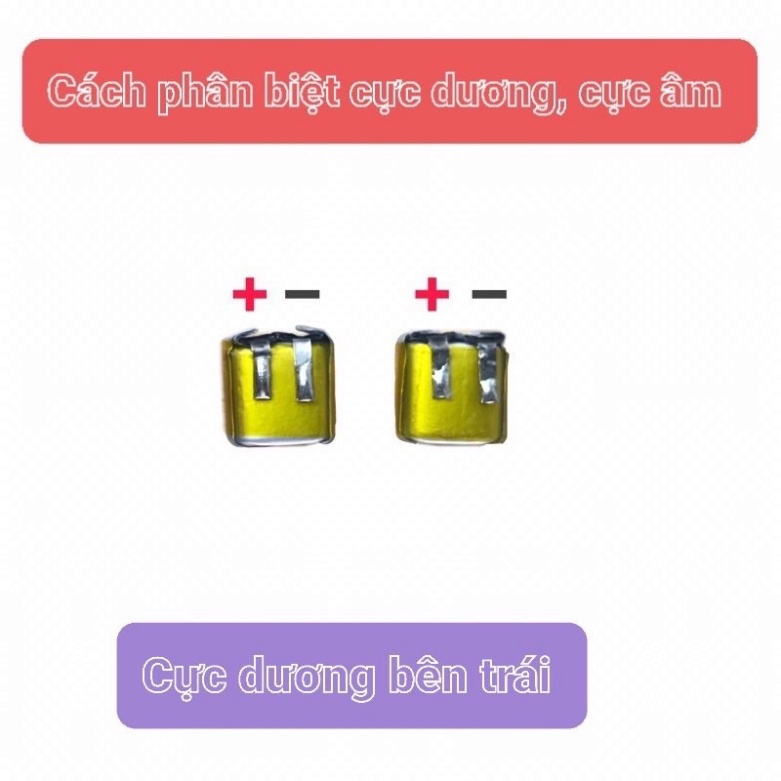 ❤️𝑭𝑹𝑬𝑬𝑺𝑯𝑰𝑷 ❤ Pin tai nghe 3.7V - Pin Lithium 40/50mAh cho tai nghe  nhiều kích thước