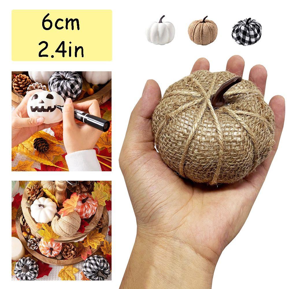 Bộ 8 / 16 Quả Bí Ngô Xốp Nhiều Màu Trang Trí Tiệc