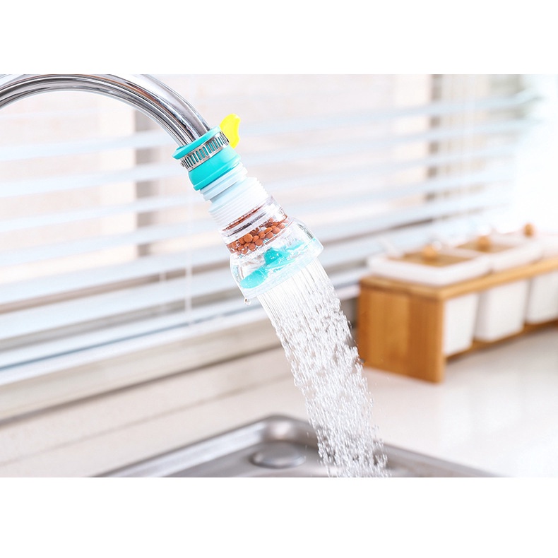 Đầu nối vòi rửa bát chén tăng áp kéo dài thông minh xoay 360 độ tiết kiệm nước