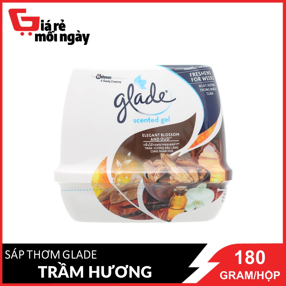 Sáp Thơm Glade Trầm Hương Sâu Lắng Cùng Ngàn Hoa 180g