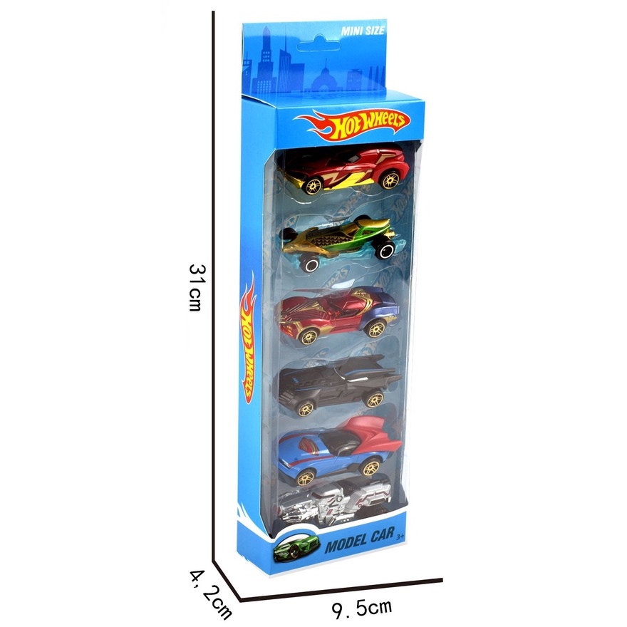 HOT WHEELS Xe Hơi Đồ Chơi Avengers 6 Trong 1 LS51 6 Trong 1