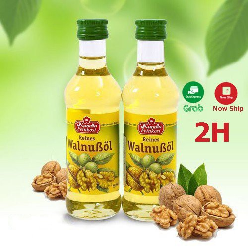 [ Date 2023 ] Dầu óc chó Kunella/Brandle Đức nguyên chất 100ml cho bé ăn dặm