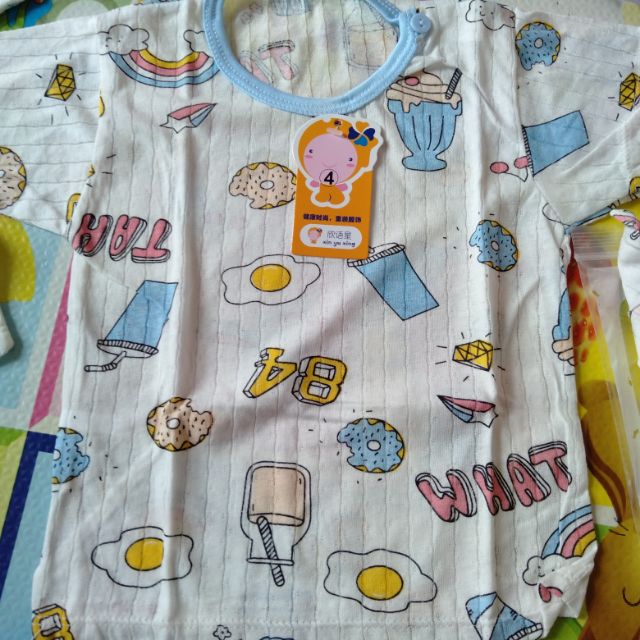 Combo cho bé 9kg. Bộ cotton giấy