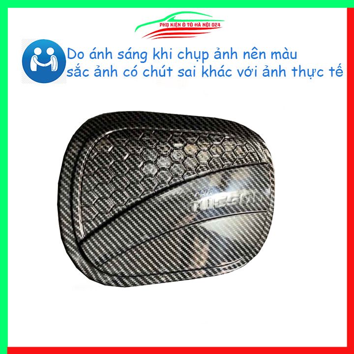 Ốp nắp xăng Tucson 2016 2017 2018 2019 2020 vân cacbon bảo vệ chống trầy trang trí ô tô