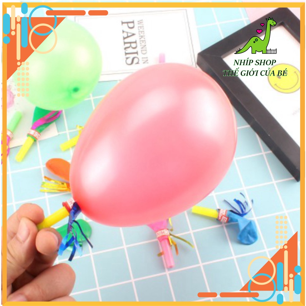 Còi Thổi Bóng Bay Cho Bé Vui Nhộn