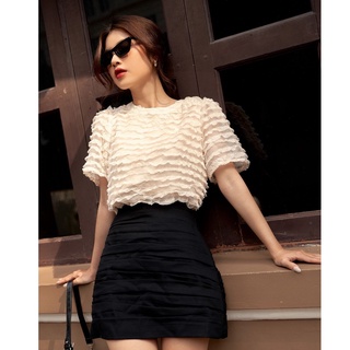 Olv - áo alva top in cream