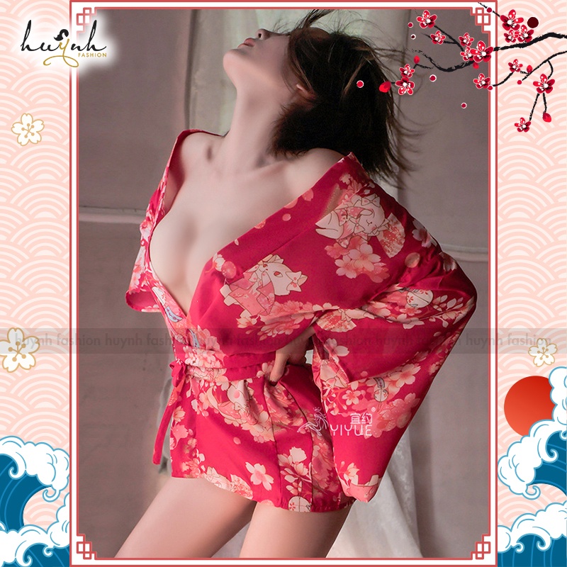 Áo Choàng Ngủ Cosplay Kimono Hóa Trang Phong Cách Nhật Bản Gợi Cảm - CO22