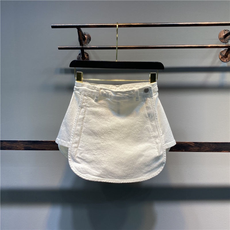 Quần Short Denim Dáng Chữ a Lưng Cao Thời Trang Mùa Hè Phong Cách Mới Dành Cho Nữ
