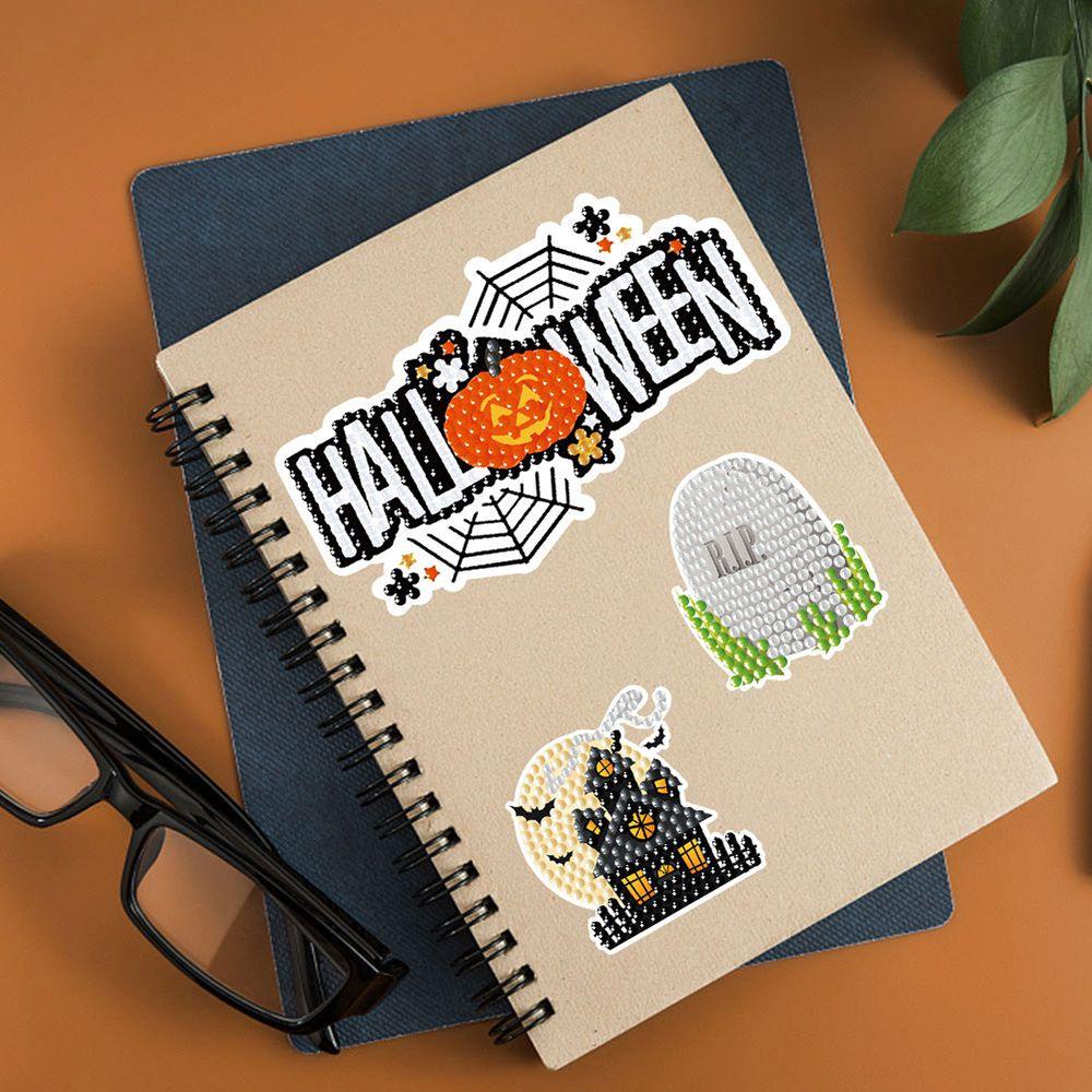 Set 2 Sticker Dán Tường Trang Trí Phong Cách Halloween Cho Trẻ Em