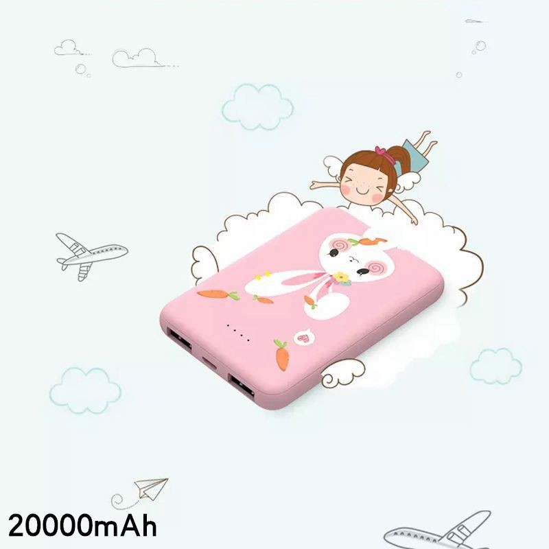 Sạc dự phòng Y26 20000mAh kiểu dáng in hình động vật dễ thương nhỏ xinh