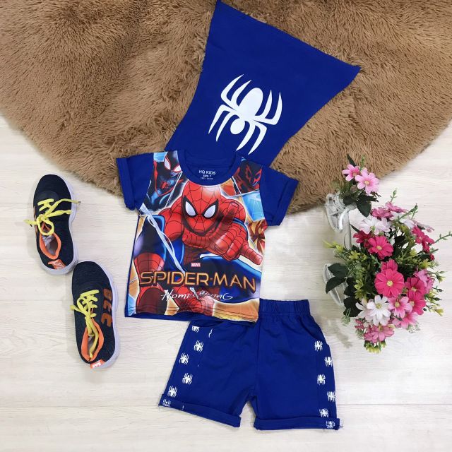 Bộ nhện 3D kèm áo choàng cho bé trai