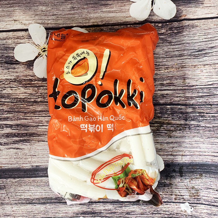 Bánh gạo xào cay Tokbokki Hàn Quốc 1kg
