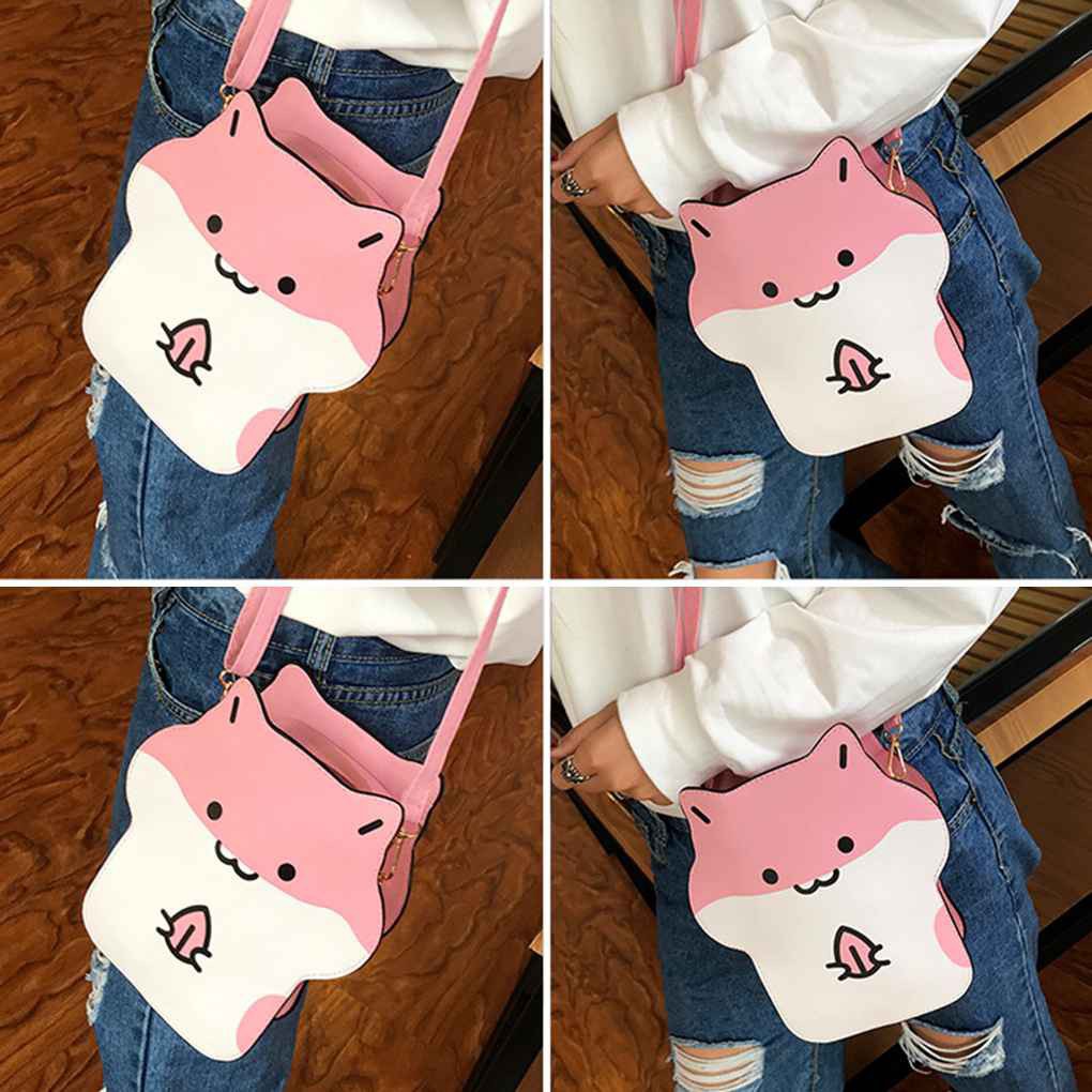 Túi Đeo Chéo Đựng Điện Thoại Hình Chuột Hamster Bằng Da PU Dành Cho Nữ | BigBuy360 - bigbuy360.vn