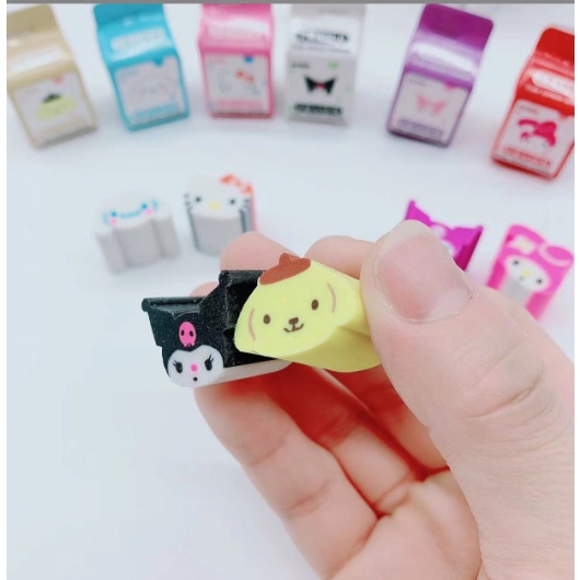 Tẩy kitty sanrio hộp sữa T120 gôm cute dễ thương