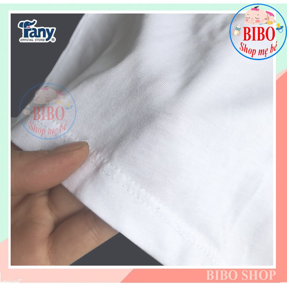 (Chất đẹp) ÁO THUN 3 LỖ 100%COTTON TRẮNG CHO BÉ MẶC NHÀ VẢI MÁT MỊN MỀM MẠI HIỆU FANY_3LO