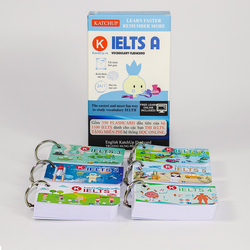 KatchUp Flashcard IELTS A – 3 loại giấy